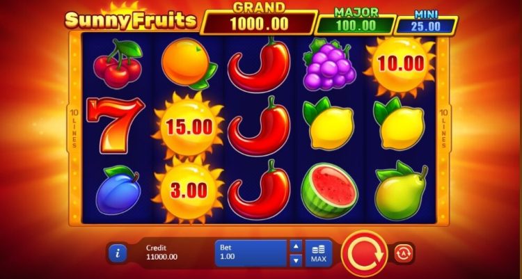 Playson Sunny Fruits Hold and Win online slot review