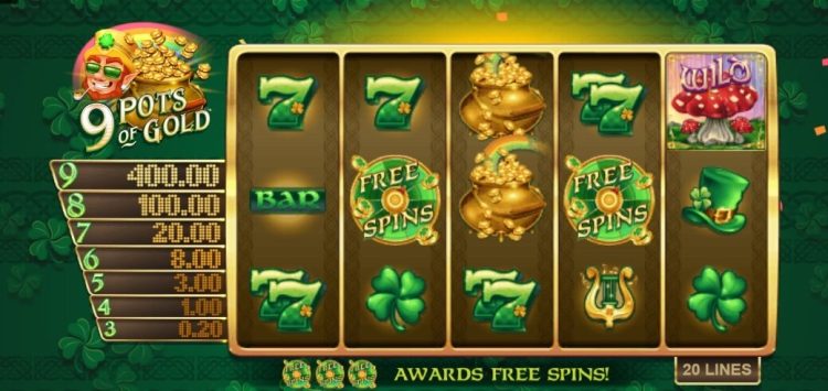 9 Pots of Gold gokkast review Microgaming