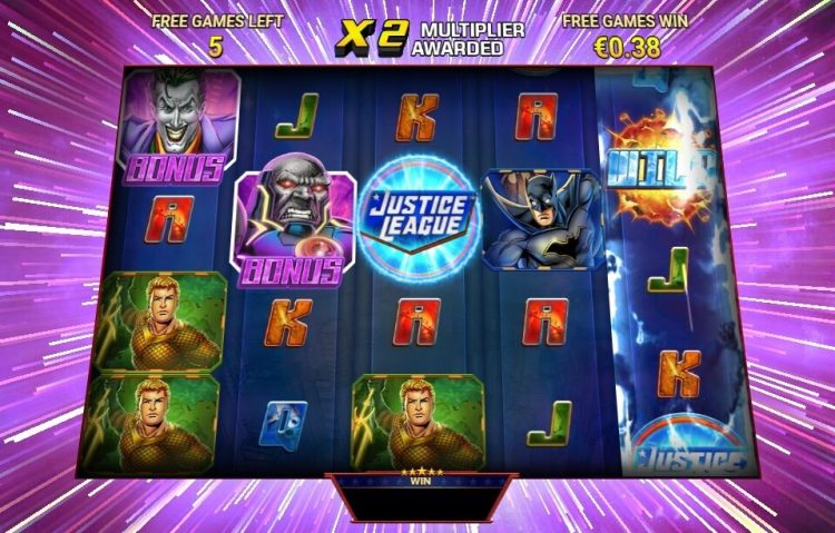 Justice League Comic slot Free Spins