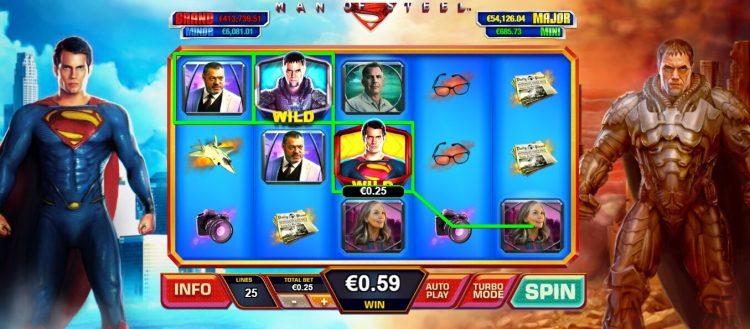 Man of Steel online slot review Playtech