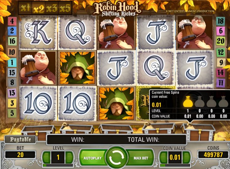 Robin Hood: Shifting Riches gokkast Free Spins