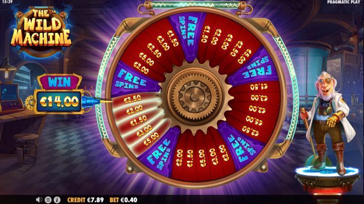 The Wild Machine online slot bonus gameplay