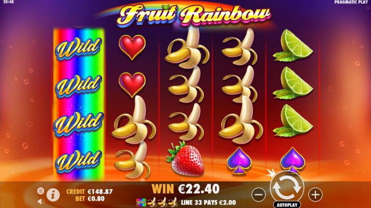 Fruit Rainbow online slot gameplay