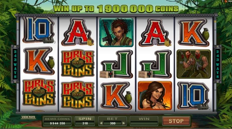 Girls with Guns Jungle Heat online slot Microgaming