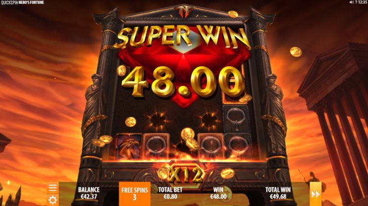 Nero's Fortune online slot big win