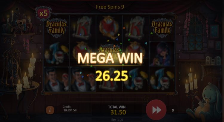 Draculas Family online slot mega win