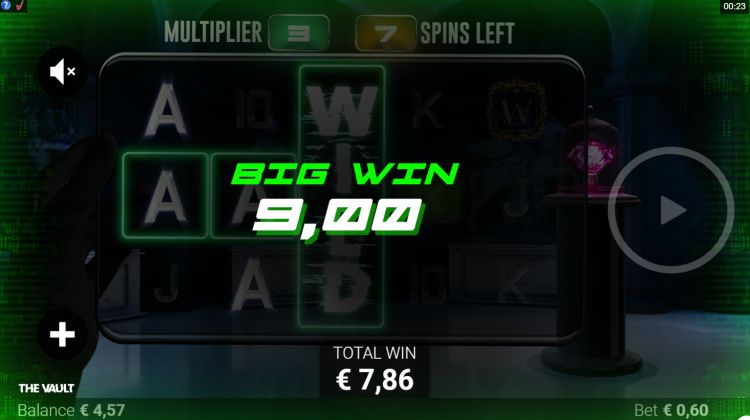 The Vault Microgaming slot big win