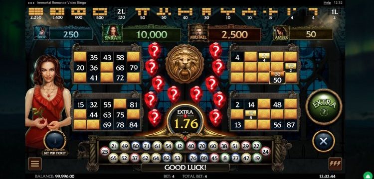 Immortal Romance Vidoe Bingo Online Gameplay