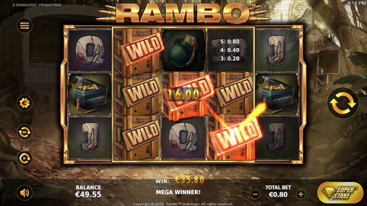 Rambo slot big win