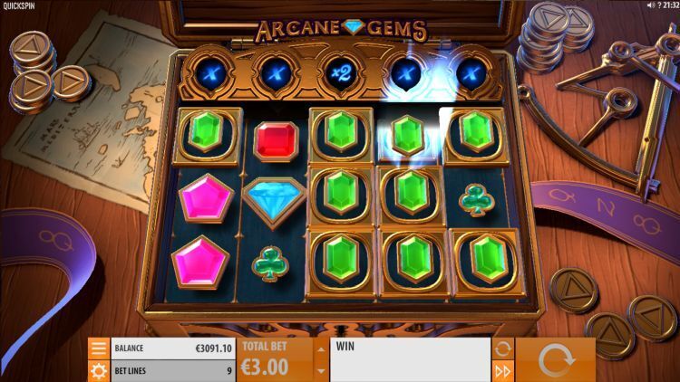 Arcane Gems slot Respin feature