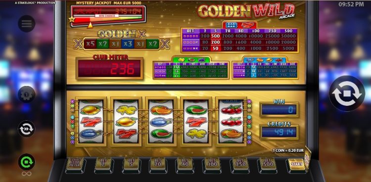 Golden Wild Arcade online slot Stakelogic