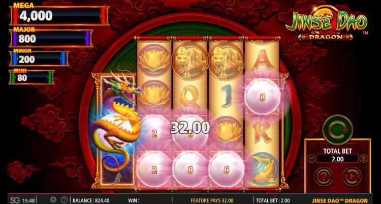 Jinse Dao Dragon online slot big win