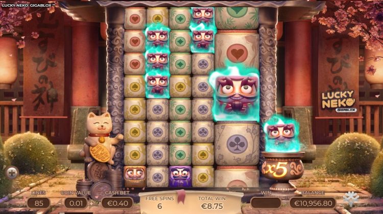 Lucky Neko Gigablox online slot Free Spins