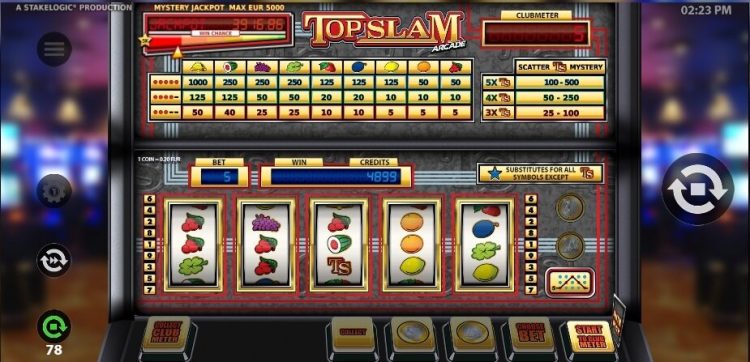 Top Slam Arcade online slot gameplay