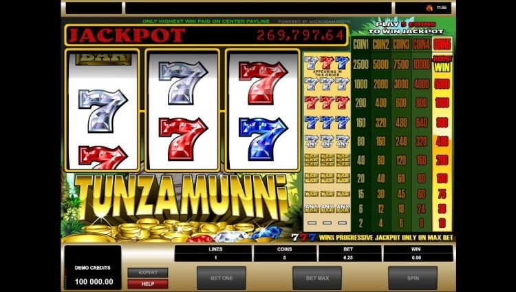 Tunzamunni slot jackpot