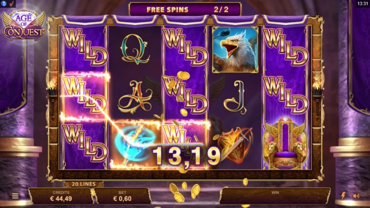 age of conquest slot microgaming bonus win