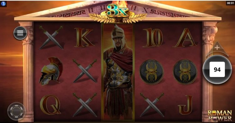 Roman Power online slot gameplay Microgaming