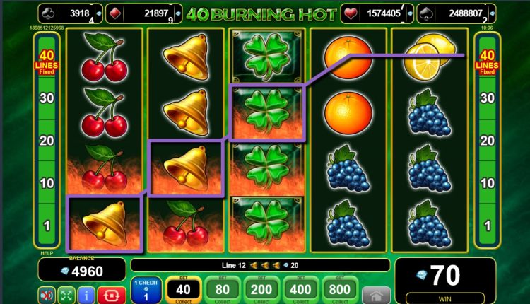 40 Burning Hot online slot gameplay