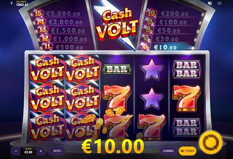 Cash Volt online slot win