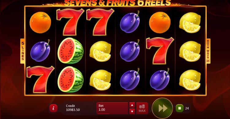 Sevens and Fruits 6 Reels online slot