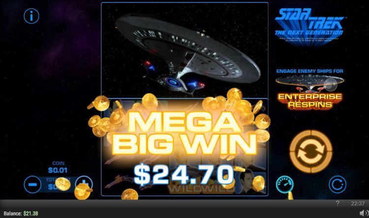 Star Trek The Next Generation skywind slot