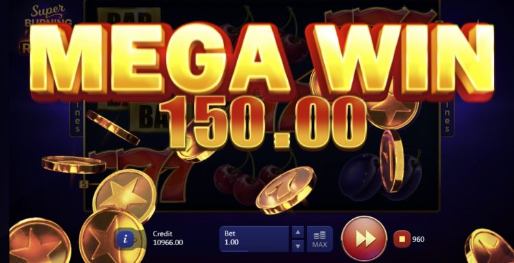 Super Burning Wins Respin slot mega win