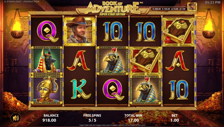 Book of Adventure Super Stake Edition slot gameplay