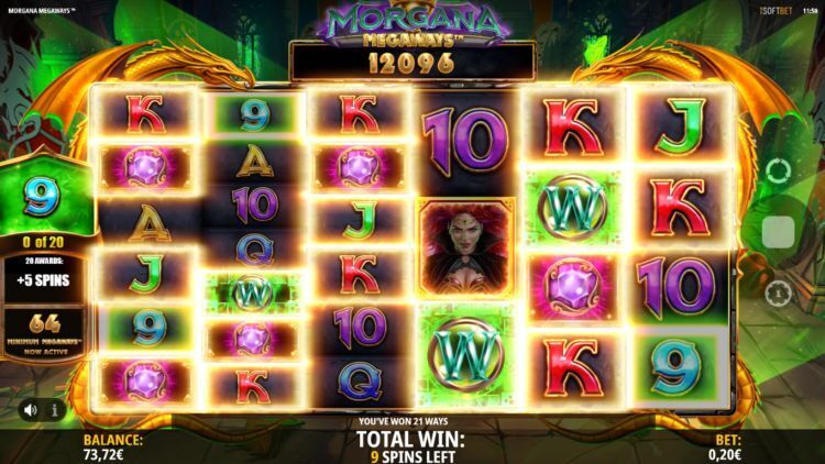 Morgana Megaways - Free Spins Win