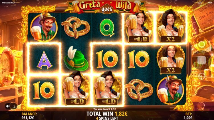 Greta goes wild slot review free spins win