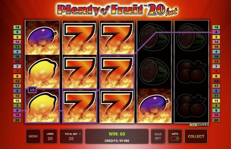 Plenty of Fruit 20 Hot - Bonus