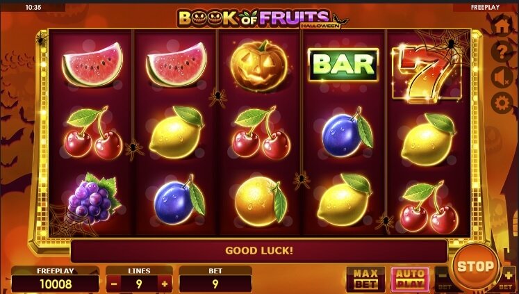 Book of Fruits Halloween gokkast