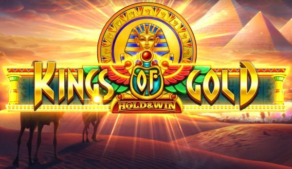 Kings of Gold hold and win slot logo