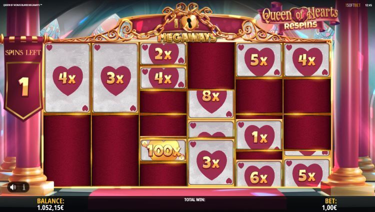 Queen of wonderland megaways respin bonus