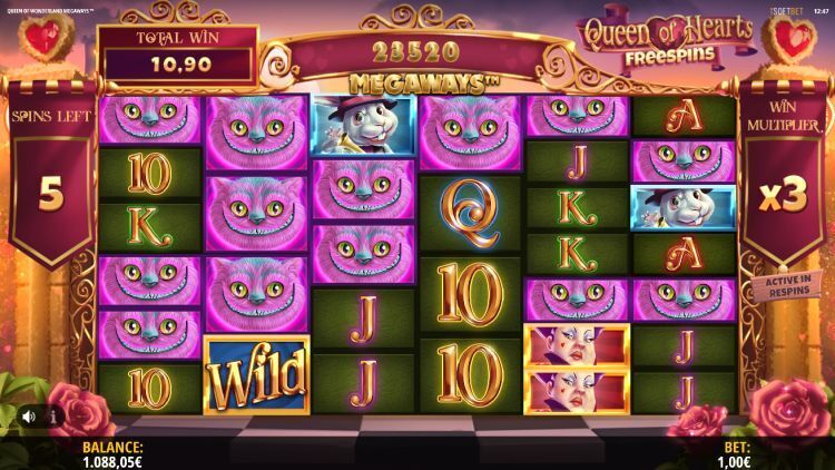 Queen of wonderland megaways slot review