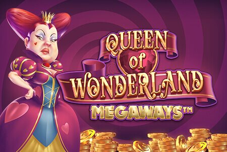 Queen of wonderland megaways slot review logo