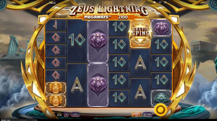 Red Tiger Zeus Lightning Megaways Gameplay