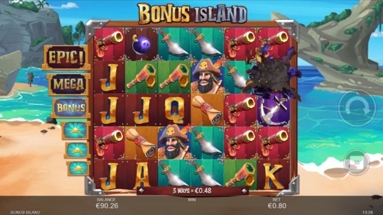 Bonus island slot review inspired free spins trigger