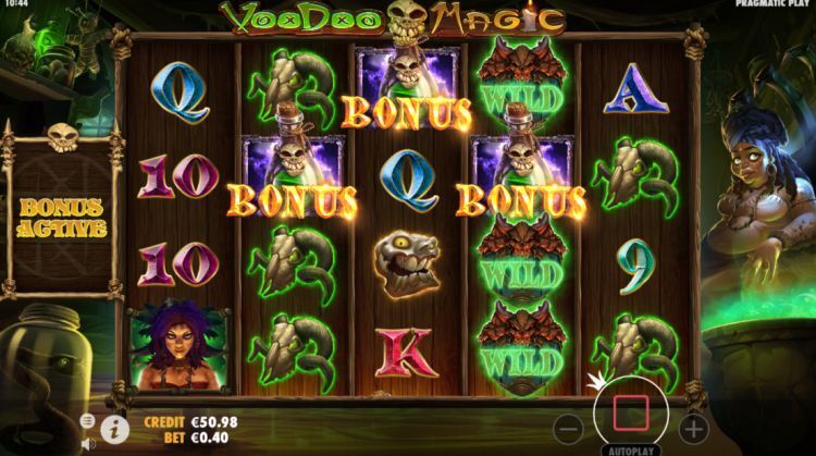 Voodoo Magic slot review pragmatic play bonus trigger