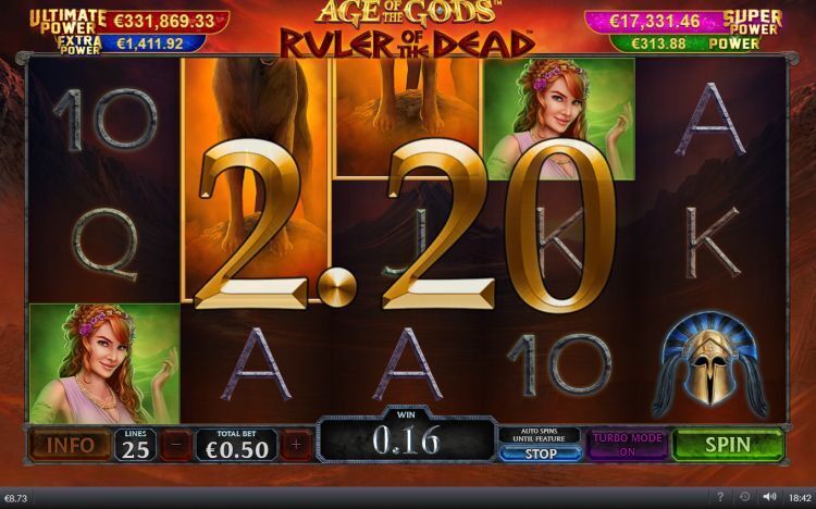 age of gods ruler of dead slot win