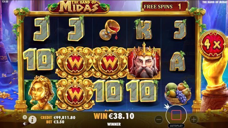 hand of midas slot review free spins