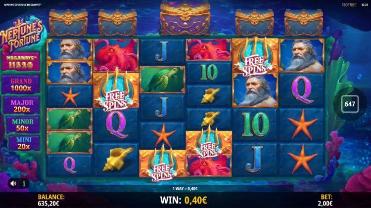 neptune's fortune megaways slot isoftbet bonus trigger