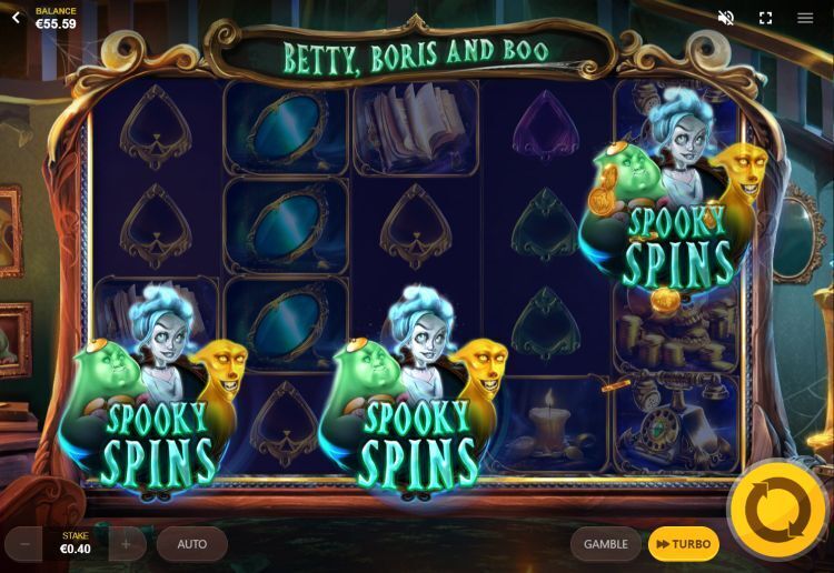 Betty, Boris and Boo slot free spins trigger