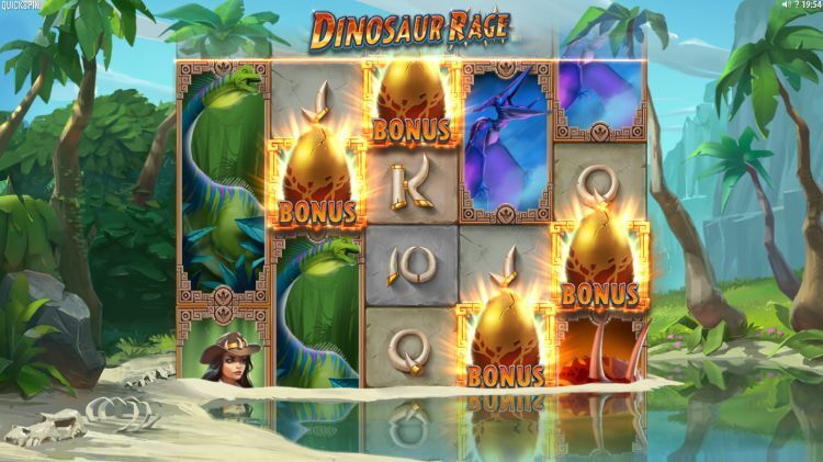 Dinosaur Rage slot review bonus trigger