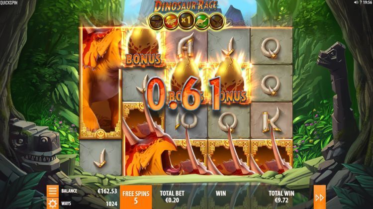 Dinosaur Rage slot review quickspin free spins