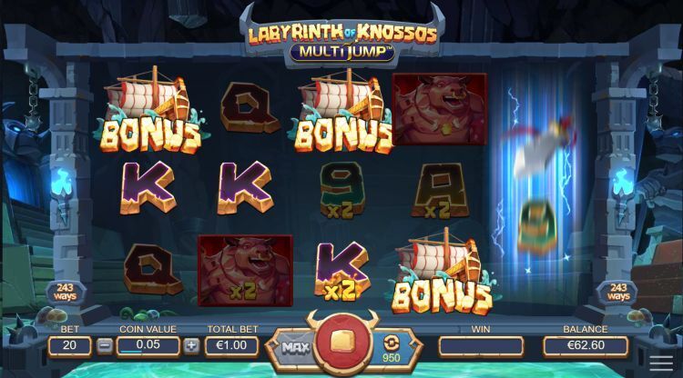 Labyrinth of Knossos slot free games trigget