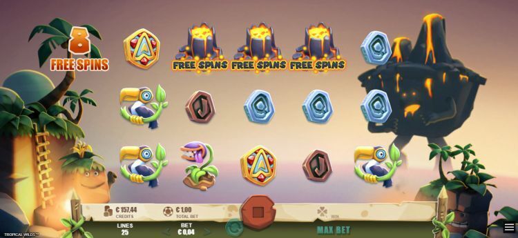 Tropical Wilds slot review bonus trigger