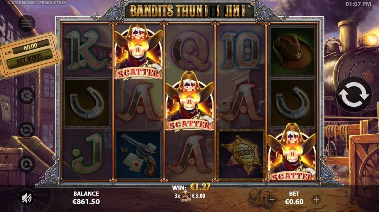 Bandits thunder reels stakelogic bonus trigger