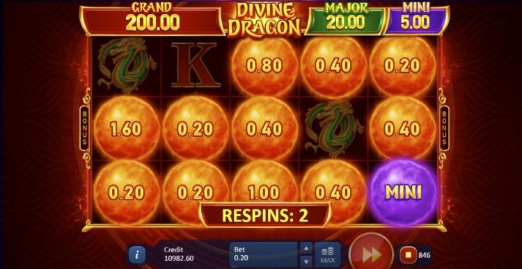 Divine Dragon Hold and Win slot