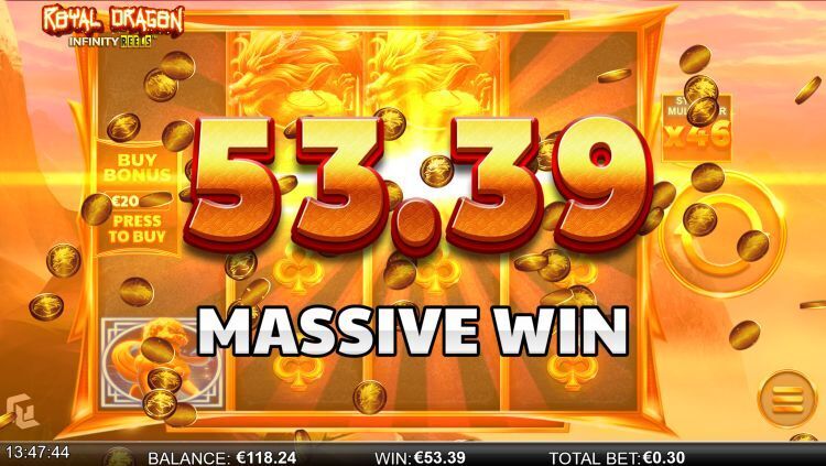 Royal Dragon_Infinity_Reels big win