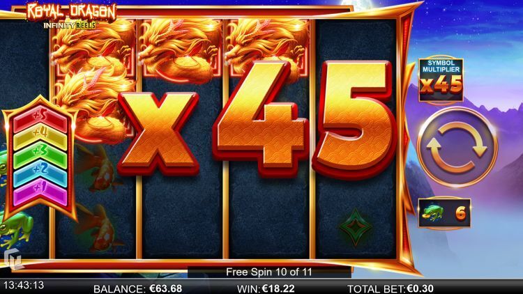 RoyalDragon_Infinity_Reels free spins